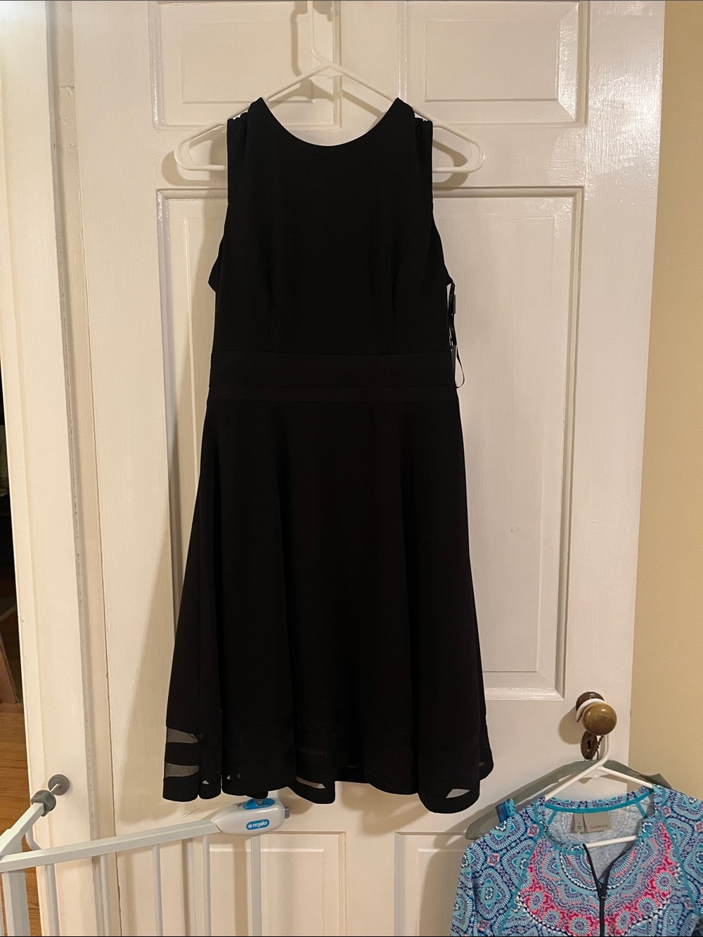 Calvin Klein Black Sleeveless A-Line Dress